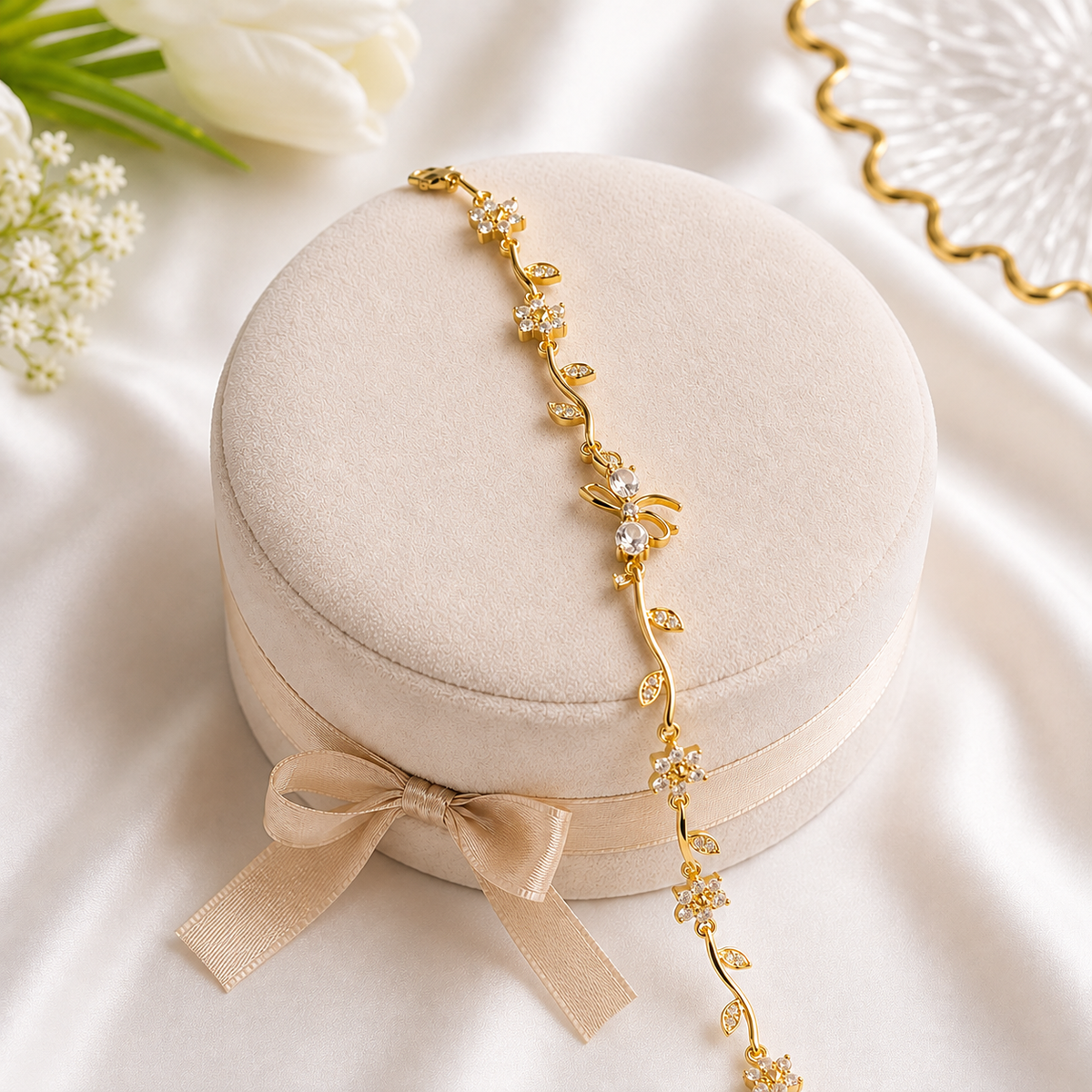 Elegant Floral Bracelet