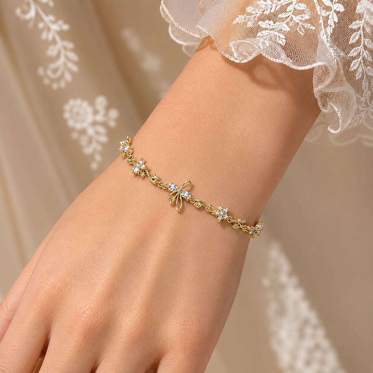Elegant Floral Bracelet