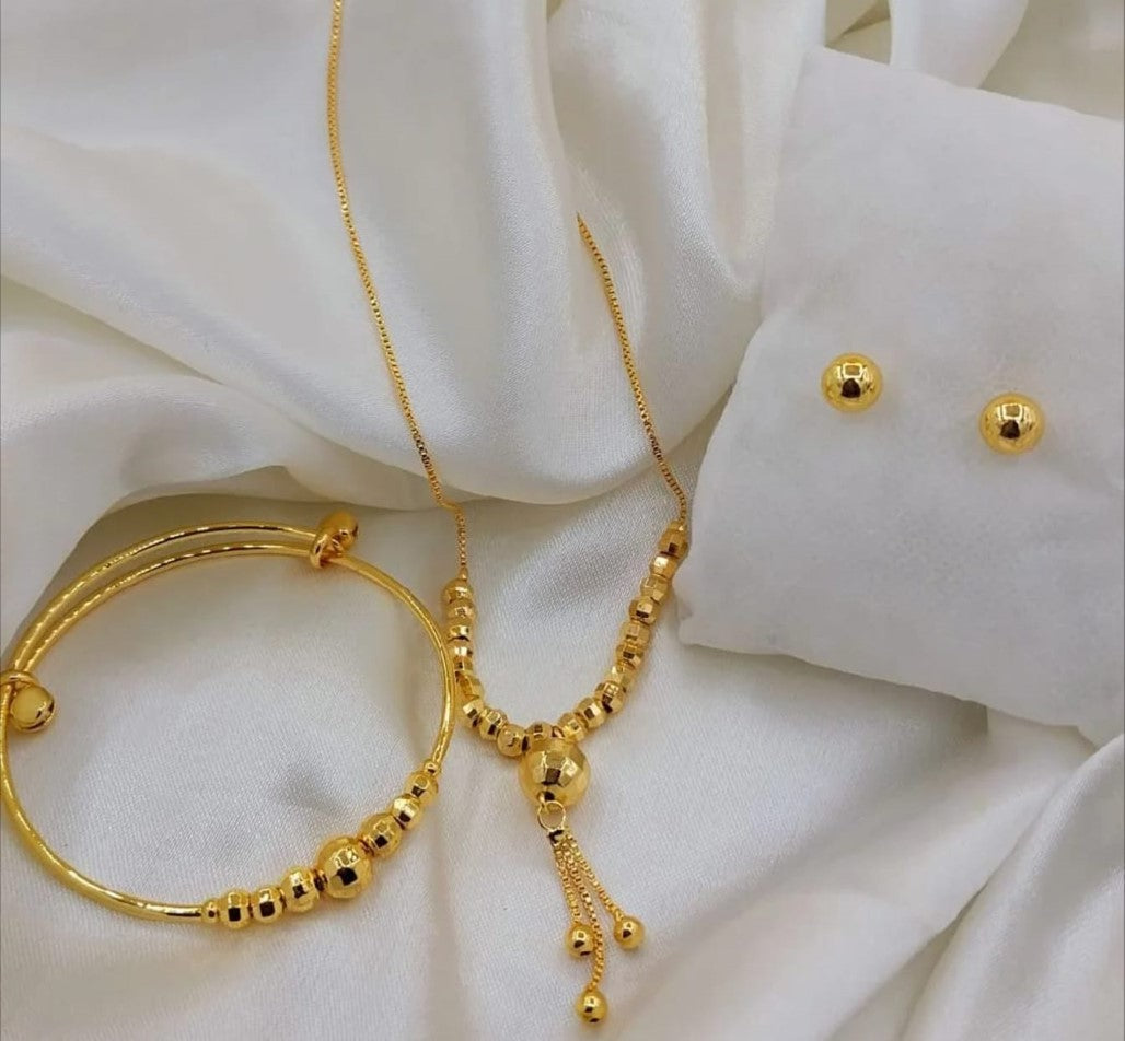 Gold plated locket set