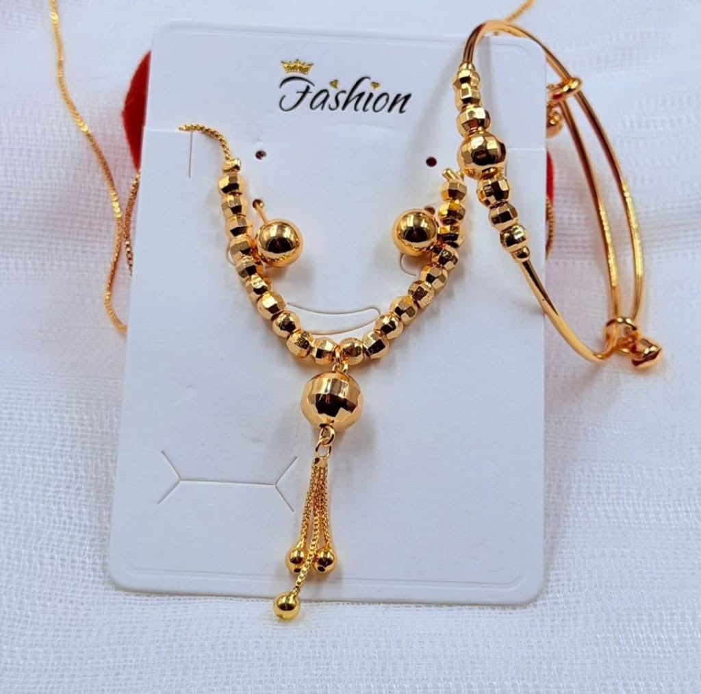 Gold plated locket set