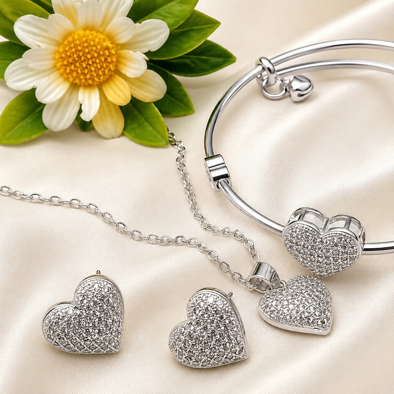 Fancy China magnet heart     Neclace