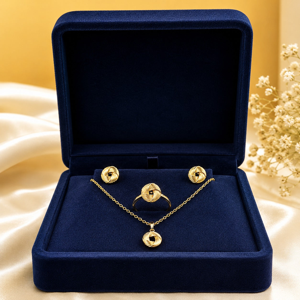 Fancy China Stainless steel Locket Set With Ring